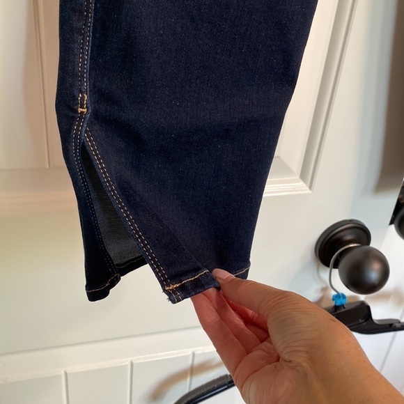 FRAME Le Sylvie High Waist Side Slit Ankle Straight Leg Jeans In Cabana Sz 26 - Picture 6 of 13